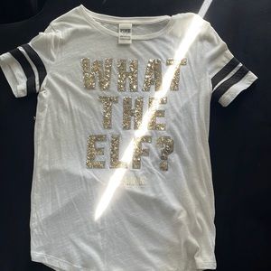 CHRISTMAS SLOGAN T SHIRT FROM PINK